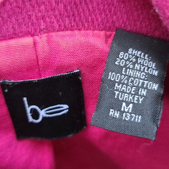 Be fuchsia wool blend pea coat. Sz M. Gently worn - Picture 15 of 16